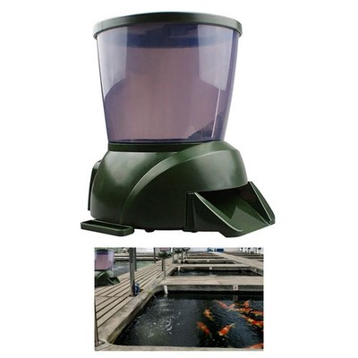 AFGSsm 4,5L Teichfischfutterautomat, Fischfutterautomat für Teich, Timer High Capa...