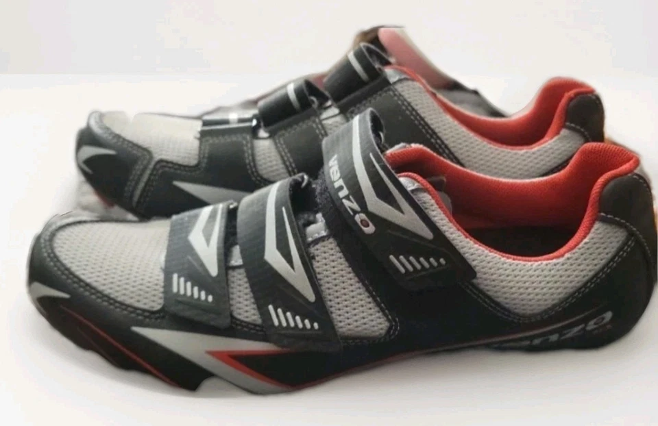 Велосипедные туфли мужские Venzo MX 8,5 велосипед горный велосипед ЕС 42,5 с тремя регулируемыми ремешками - Изображение 2 из 4