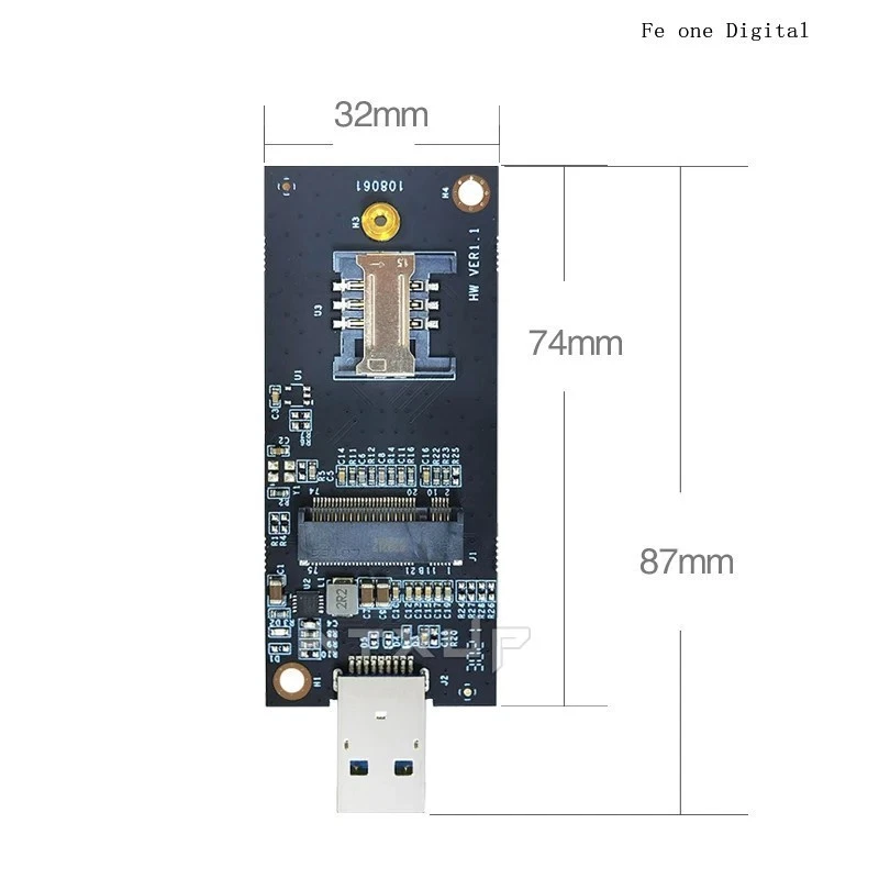 NGFF To USB 3.0 Adapter with SIM Card Slot Adapter Ngff M.2 4G 3G 4G Module Wifi - Image 4 of 4
