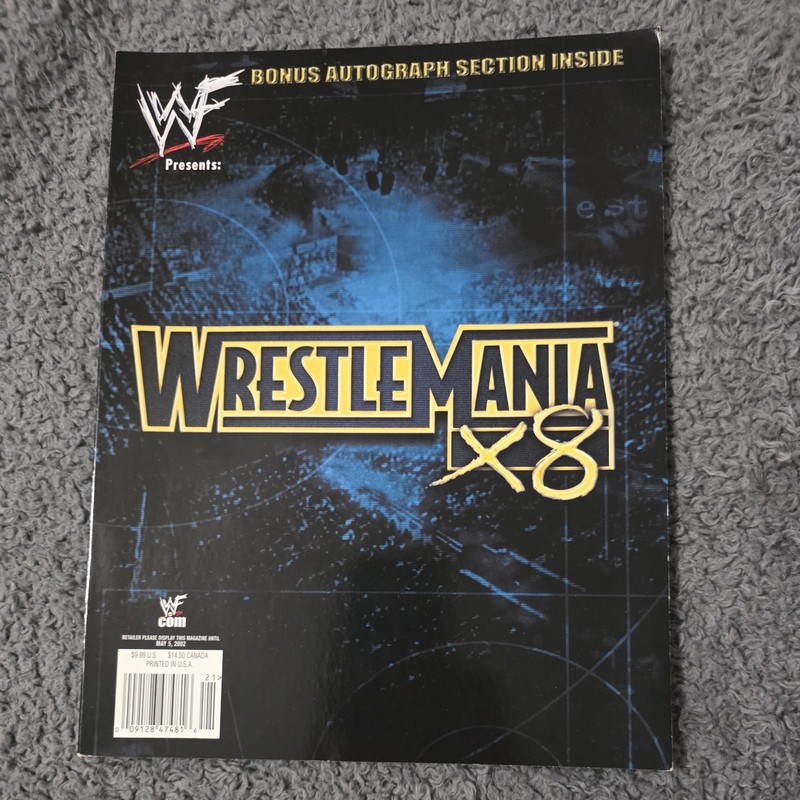  WWF Wrestlemania x8 2002  Wrestling Magazine Program WWE