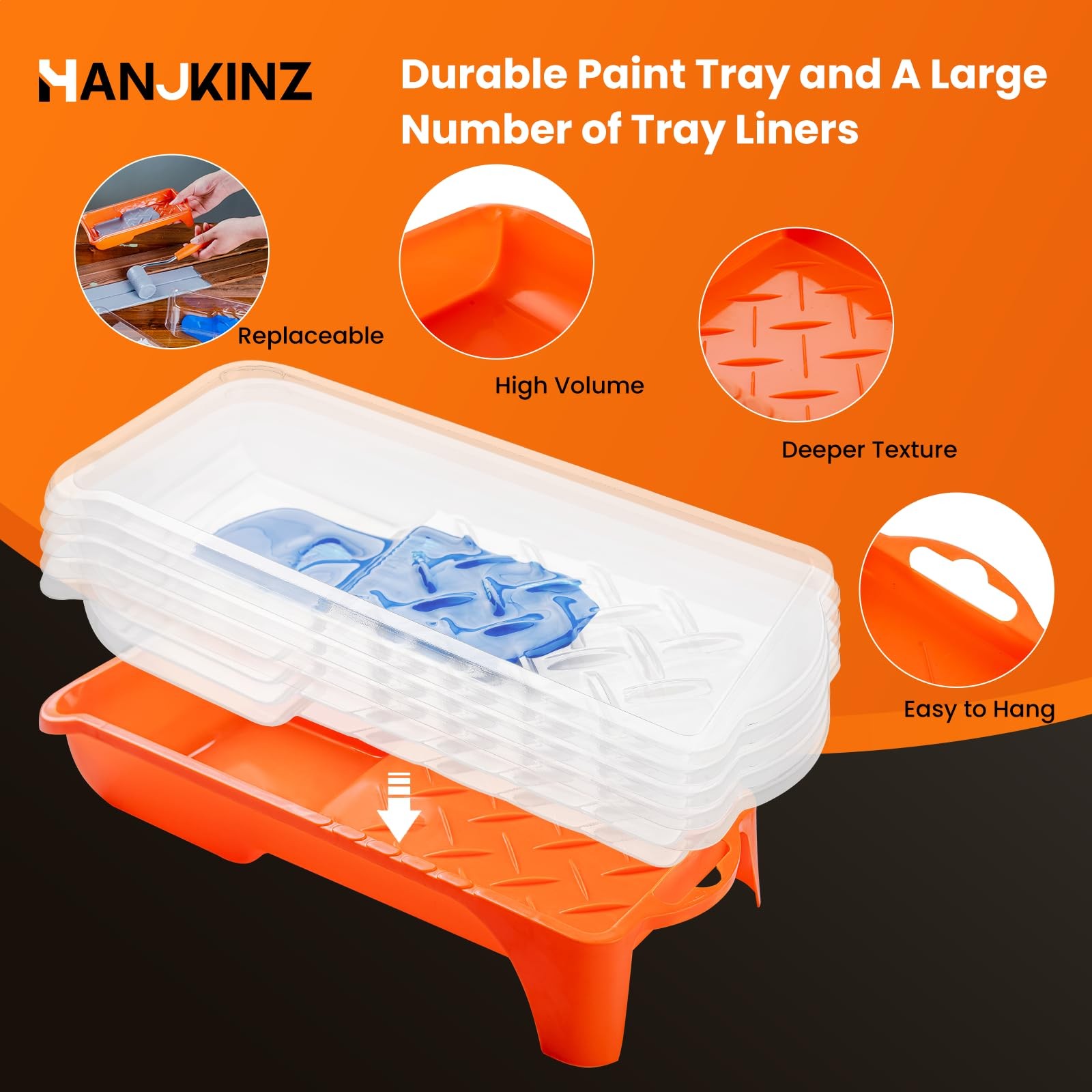 Paint Roller, 2 Inch Small Paint Roller Kit with High-Density Foam Paint Roll...