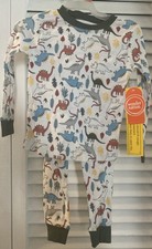 Wonder Nation Toddler Boys   2 Piece Pajama Set, Sz 2T Dinosaurs