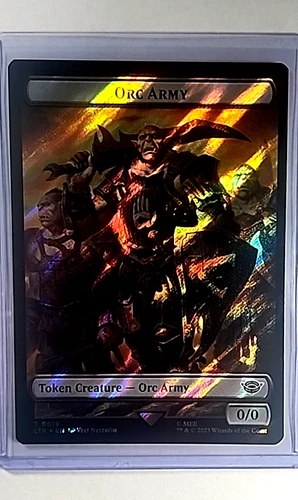 MTG Magic The Gathering LOTR Lord of the Rings Surge Foil Token Orc Army Food