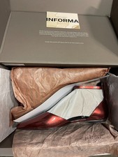 6 M Franco Sarto Racer Flat d'Orsay Pointed Toe Shoes Mars Red