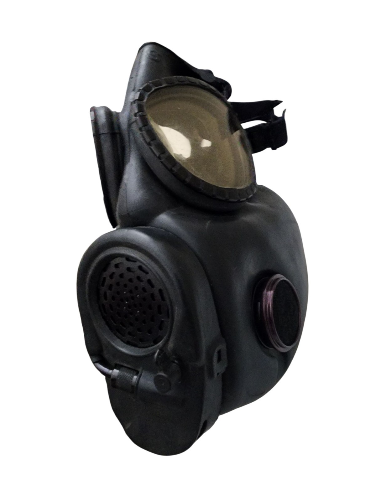 Vtg US Military Chemical Biological M17 Gas Mask & Carry Bag Components Army