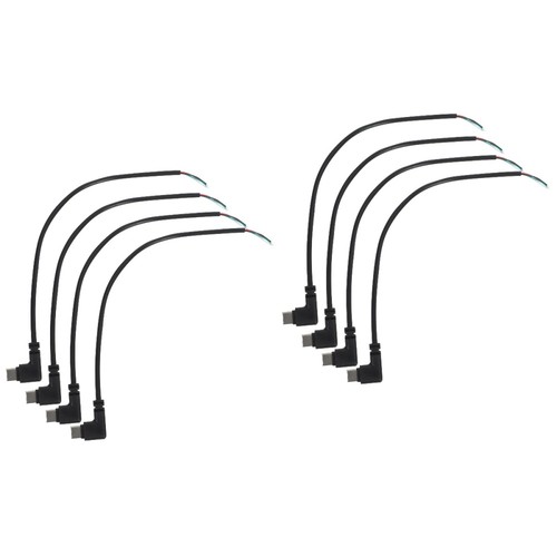 2 Pack USB Data Cable Male to Right Angle Usbc Extender Extension