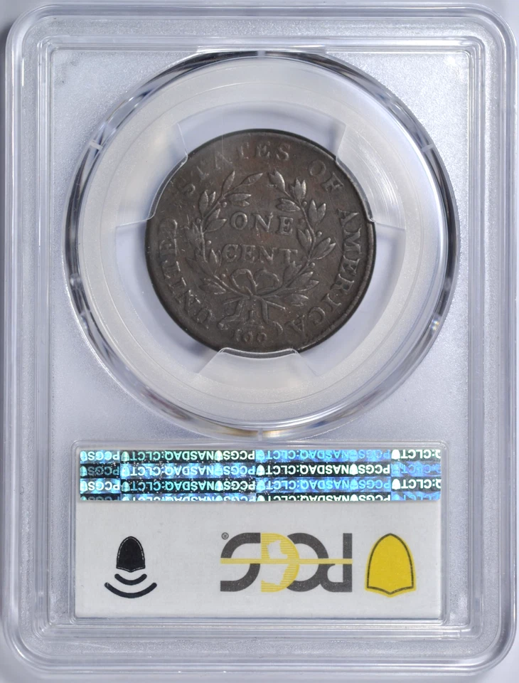 1800 DRAPED BUST LARGE CENT S-212 R3 PCGS VF30 LDS NICE COIN - Image 2 of 3