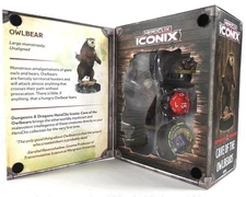 HeroClix Iconix ~ CAVE OF THE OWLBEARS Baby Owlbear Ring Telekinesis D&D Box Set