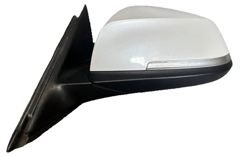 2013 2016 BMW 3 SERIES F30 LEFT SIDE DOOR MIRROR PEARL WHITE 5 PIN OEM