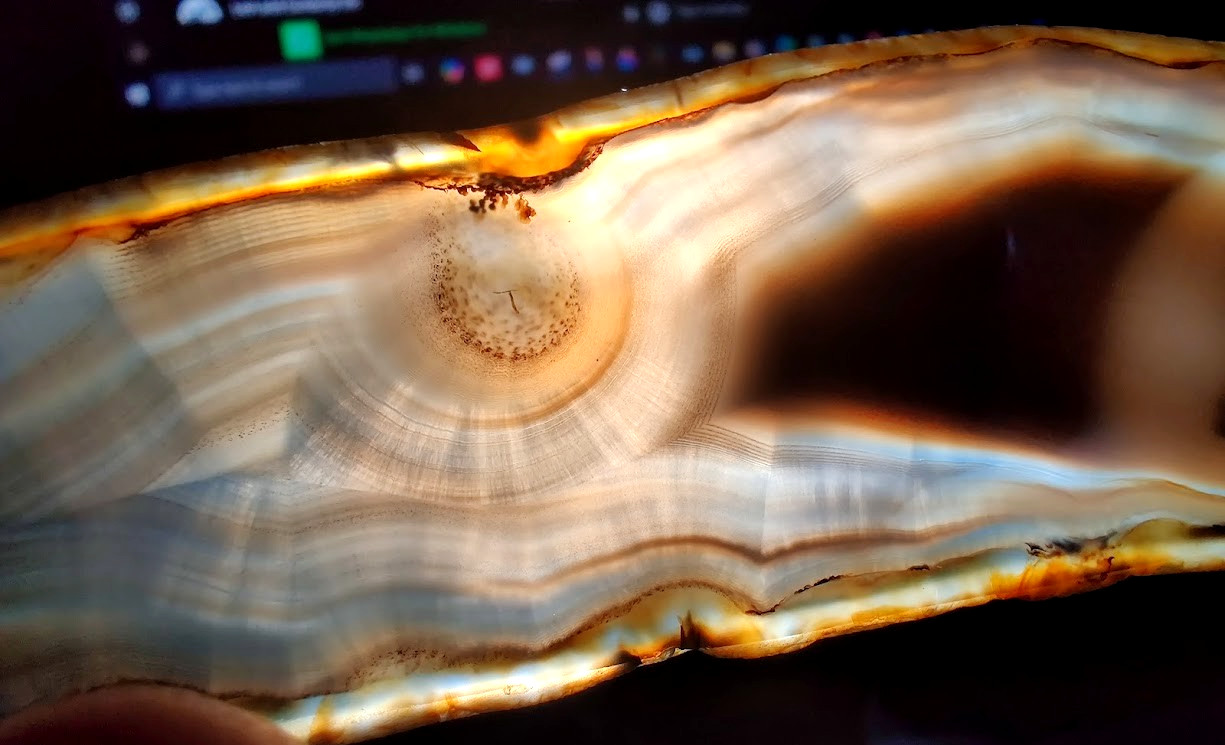 Montana Agate Polished Slab: EPIC Parallax Shadow Banding, TOP-SHELF MOVEMENT!