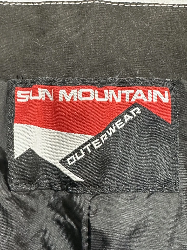 Pantalones de lluvia cortavientos Sun Mountain Outerwear para hombre talla grande negros golf senderismo Foto 4 de 4