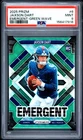 2025 PANINI PRIZM EMERGENT GREEN WAVE #6 JAXSON DART ROOKIE RC PSA 9