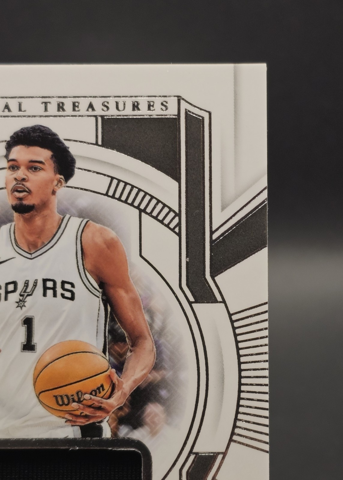 2024-25 National Treasures Victor Wembanyama Game Worn Patch /99 Spurs view 4