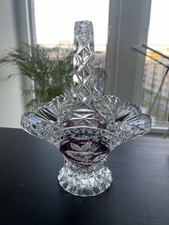Hofbauer Kristall Red Bird Pralinenkörbchen -Höhe 27 cm- 