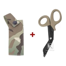 KRYDEX Medical Hand Pouch & Shears Shear Pouch Scissors Sheath MOLLE Back Camo