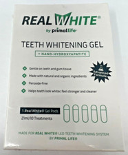 NIP Real White by Primal Life  Teeth Whitening  Gel Pods- 10 Treatments Sealed