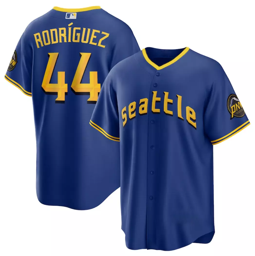 Rodriguez Seattle Mariners City Connect Customname Baseball Jersey - Nouvette
