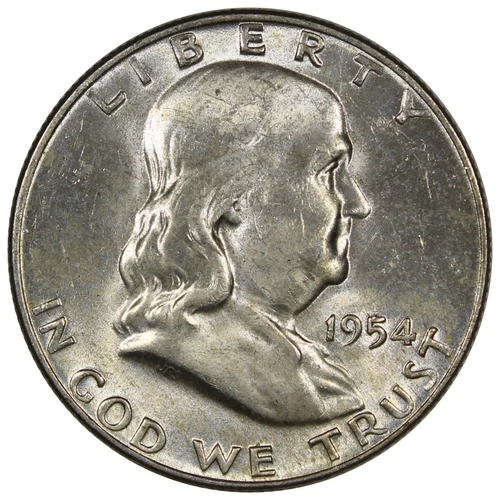 1954-D Franklin Half Dollar Uncirculated Condition Better Date 50C A757