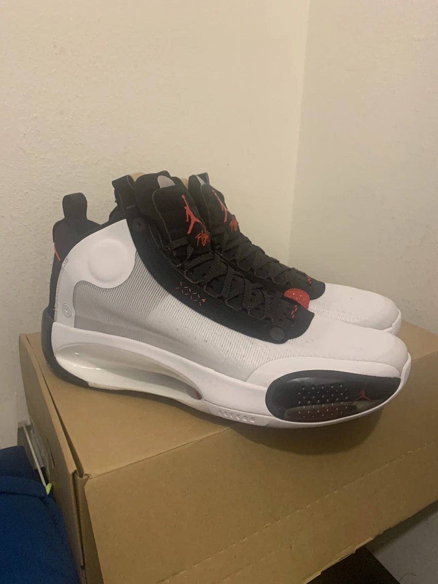 Nike Air Jordan XXXIV Jordan 34 Mens Size 14 Black White Red Bred AR3240 100 Sz