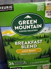 Green Mountain Breakfast Blend LIGHT ROAST Keurig 24 K cups