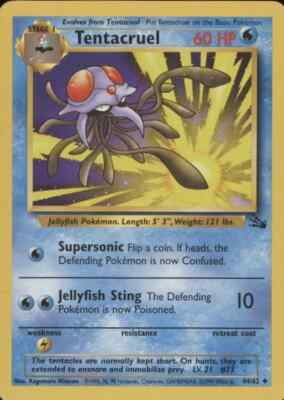 Tentacruel 44/62 Fossil Uncommon Moderate Play Pokemon DNA GAMES
