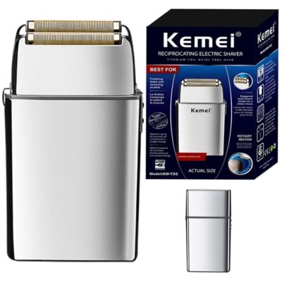 Kemei Tx5 Pro Metal Housing Barber Hair Electric Shaver Beard Bald Head Shaving 