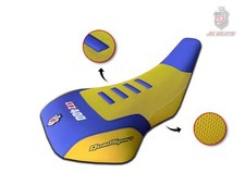 Suzuki Ltz 400 JN-Design Seat Cover Anti-Slip Yellow & Blue