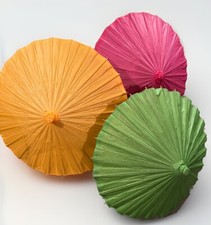 32 Inch Paper Umbrellas Brand New Decorative Chinese Japanese Parasol - Qty 15