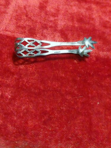 VINTAGE STERLING SILVER SUGAR TONGS SSMC - Picture 1 of 3