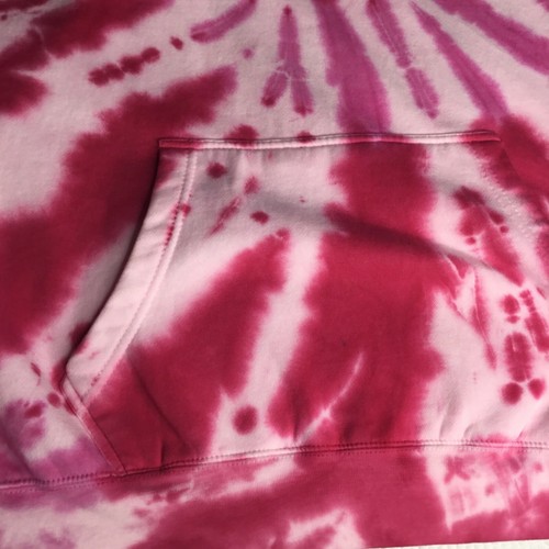 TIE DYE GOLDSHEEP DAMEN PULLOVER HOODIE ROSA GR. M FRANEL - Bild 5 von 12