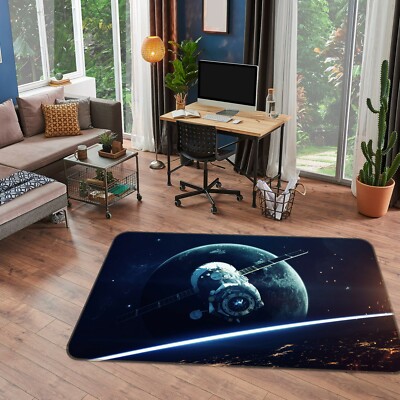 3D Earth Planet ZHUA3176 Game Non Slip Rug Mat Photo Carpet Zoe