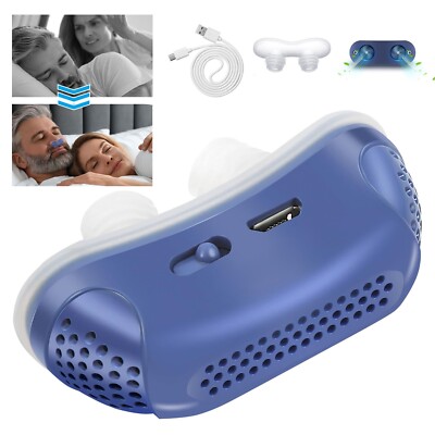 Sleep Apnea Stop Snore Aid Stopper Micro Electric Noise Anti Snoring Device