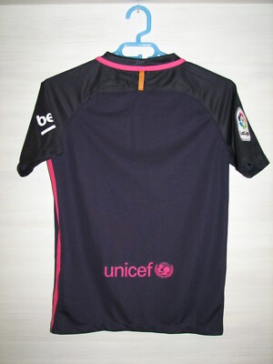 BARCELONA 2016-17 AWAY SHIRT NIKE SOCCER SIZE LBoys | eBay