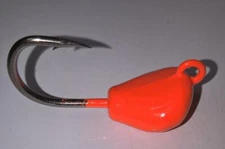 3 Tog Sheepshead Jigs 2/0 X-STRONG HOOK BLAZE ORANGE Tautog Blackfish Hogfish