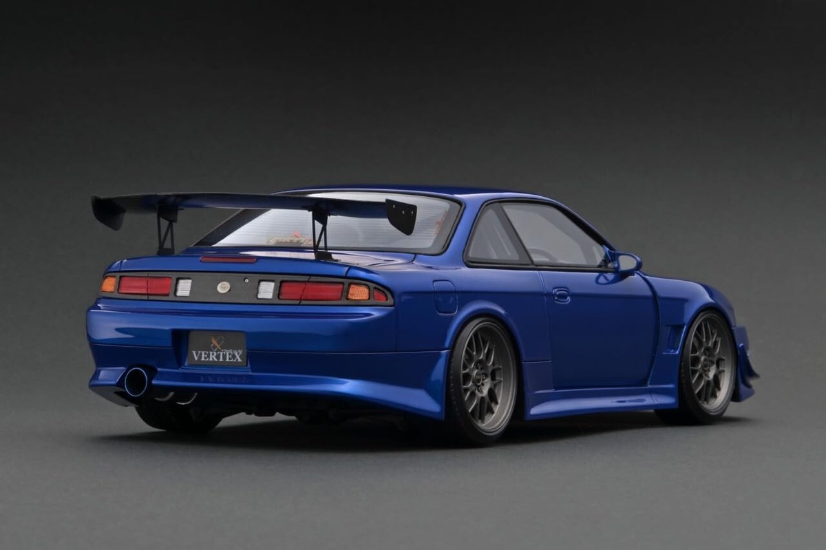 100%品質 model ignition 1/18 Metallic Blue Silvia Nissan S14 VERTEX 乗用車