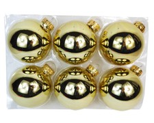 Palle Vetro Mm 80 Pz 6 Decorazione Natale