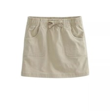 Vineyard Vines Skirt Girls Overdyed Garment Washed Twill Tape 12 Beige