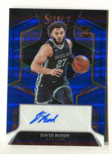 2022-23 Select Rookie Jersey Autographs Blue #14 David Roddy 40/49 A38 178