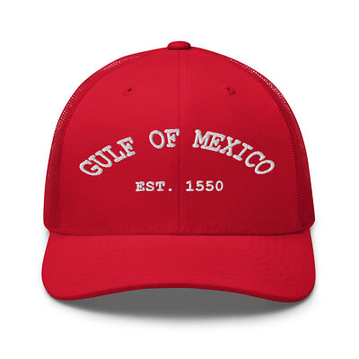 Gulf of Mexico EST 1550 Hat (Embroidered Trucker Cap)