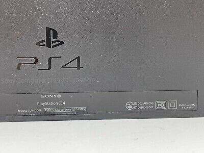 Sony PlayStation 4 PS4 Jet Black CUH-1200 AB01 HDD 500GB With box Released  Japan