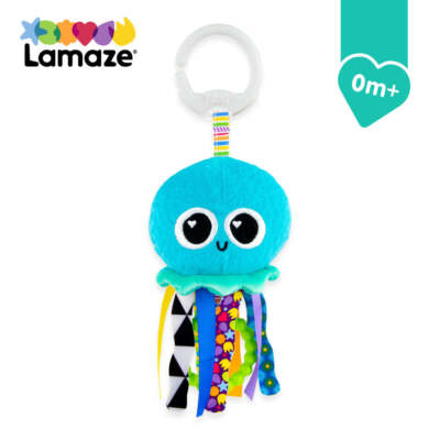 Lamaze Mini Clip & Go Sprinkles die Qualle Kinderwagen Aktivität Stofftier NEU