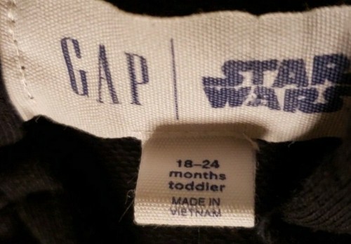 Gap Kids Star Wars Empire Strikes Back Full Zip Hoodie Jacket Size 18-24 Months - Picture 3 of 3