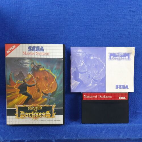 Master System MASTER OF DARKNESS *x Boxed&Complete PAL REGION FREE (Works in US) - Afbeelding 1 van 10