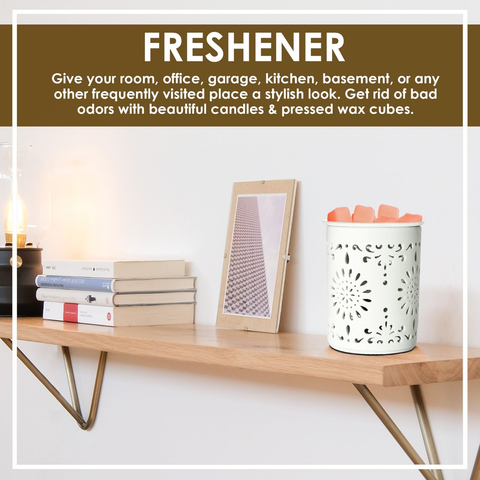 Ceramic Electric Wax Melt Warmer Candle Waxing Warmer Burner Melt Wax Cube Melte