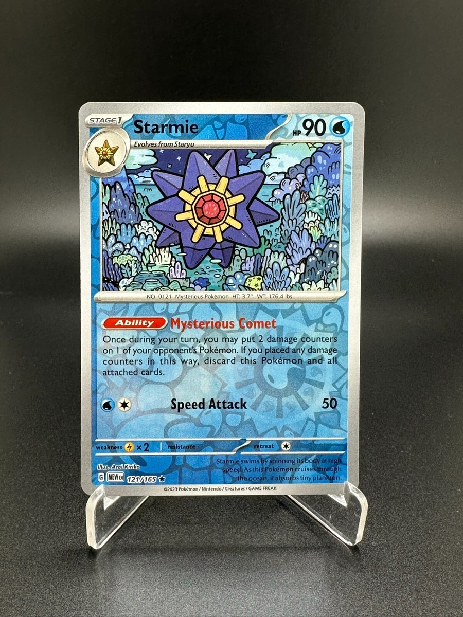 Starmie 121/165 Reverse Holo - Scarlet & Violet 151 - Pokemon TCG