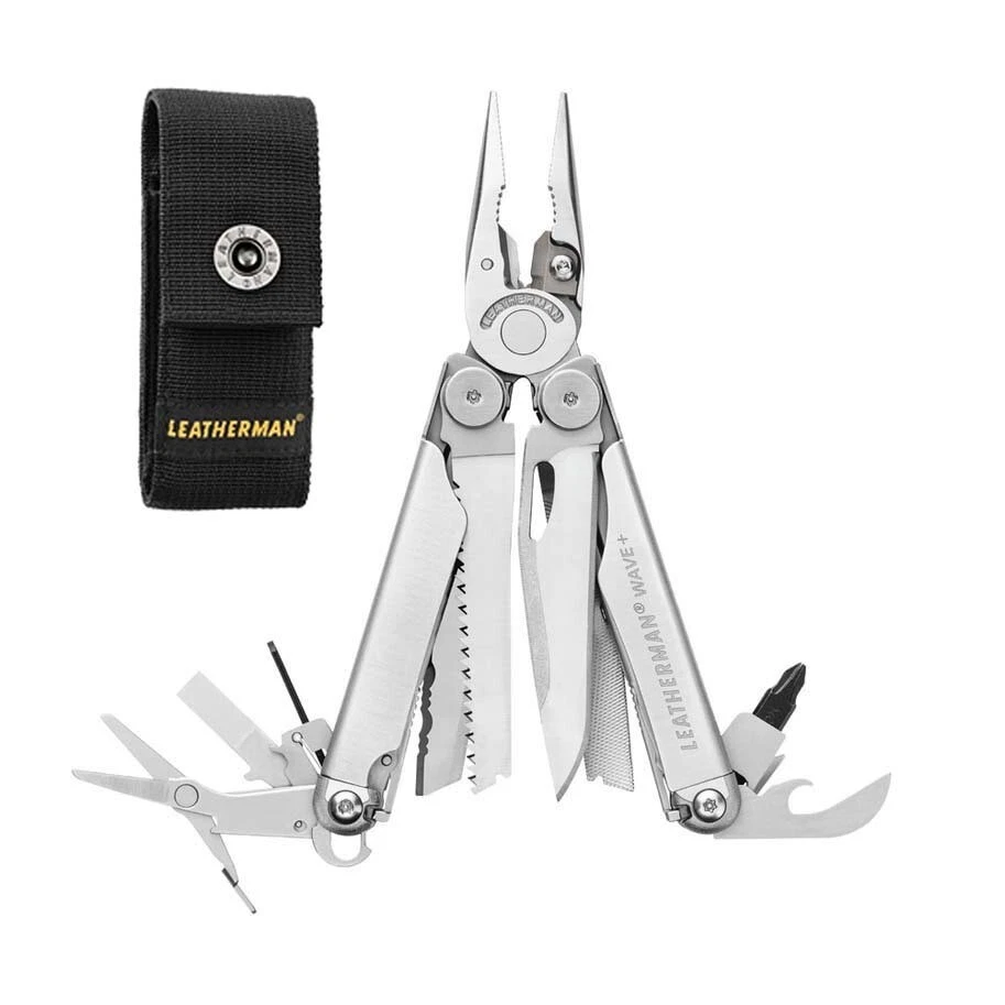 Leatherman Wave PLUS Multi-tool Knife With Button Sheath 