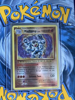 2016 machamp pokemon card value XY Evolutions Holo #59 PSA 9 [FFF] Seismic Toss (120) Weakness / Resistance / Retreat Cost Machamp [1st Edition] #57 Prices