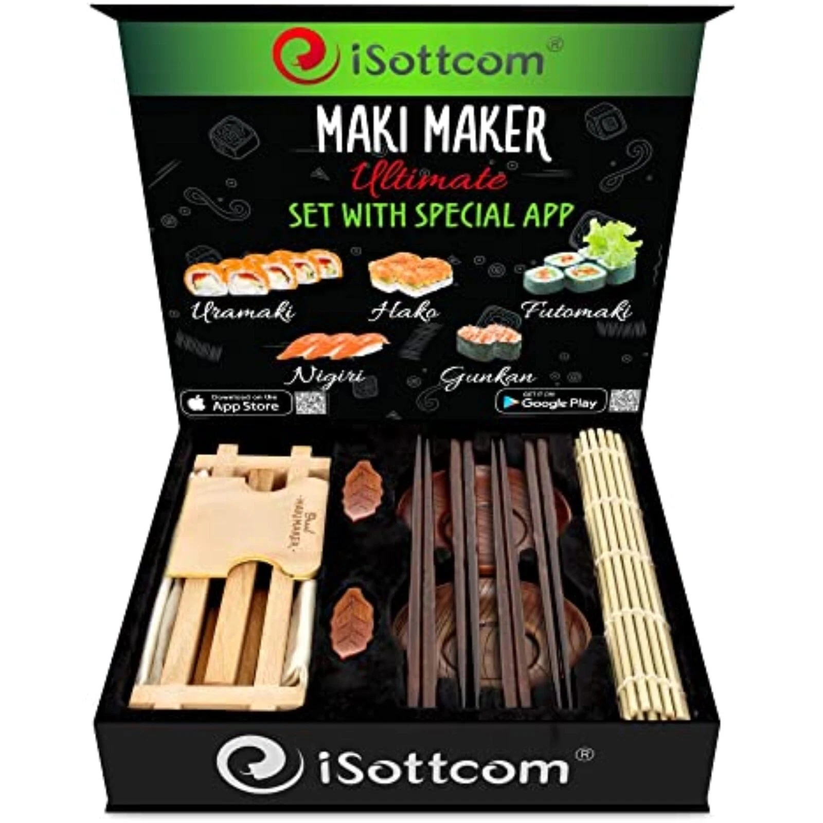 Sushi Maker Ultimate Kit Premium Japanese Making Set Handmade Bamboo All in One
Opens in a new windo
