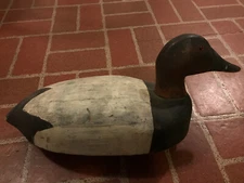 1940 Chuck Smith St. Clair River Drake Duck Decoy Original Paint Weighted 17”