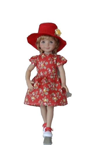 Santa Claus 3-piece Outfit (Dress, Hat, Apron) Doll Dress up